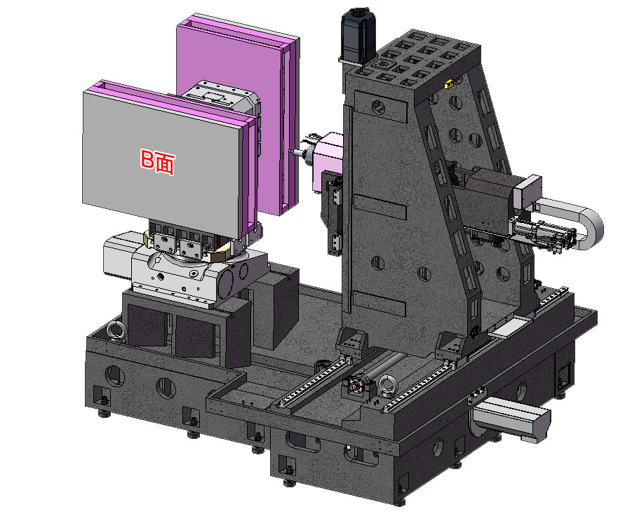 JBO竞博数控机床/铣床5G通信箱体工件卧式加工中心PWA-CNC1150