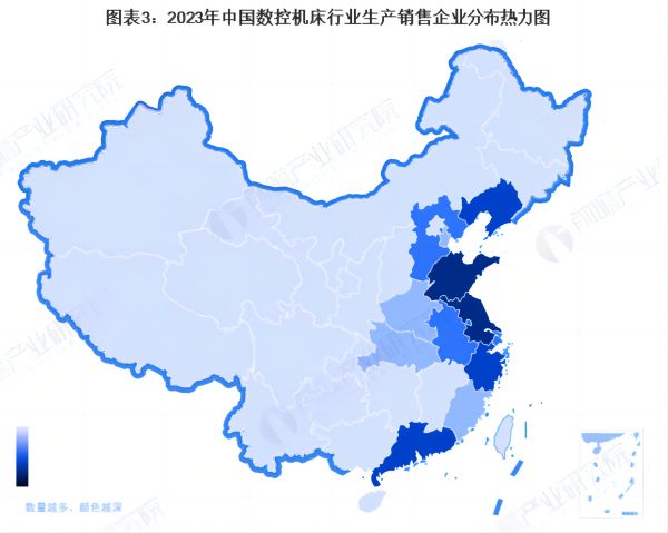 【干货】2023年数控机床行业产业链全景梳理及区域热力地图